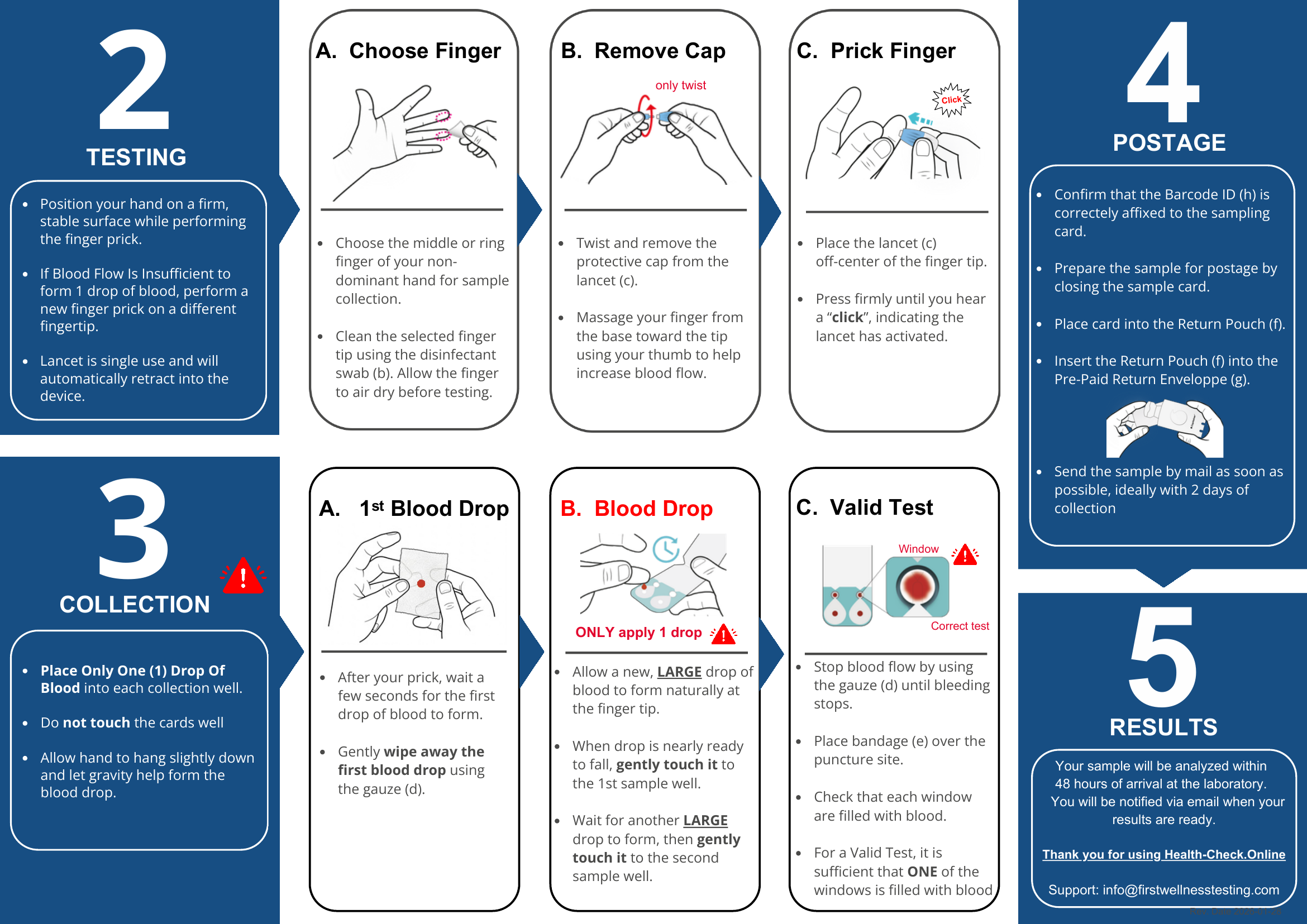 HbA1c test instructions — page 2